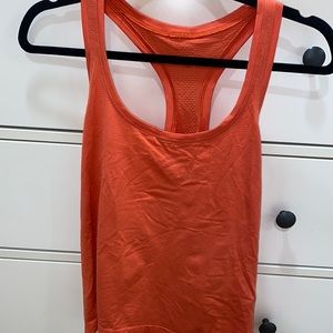 Orange lululemon tank
